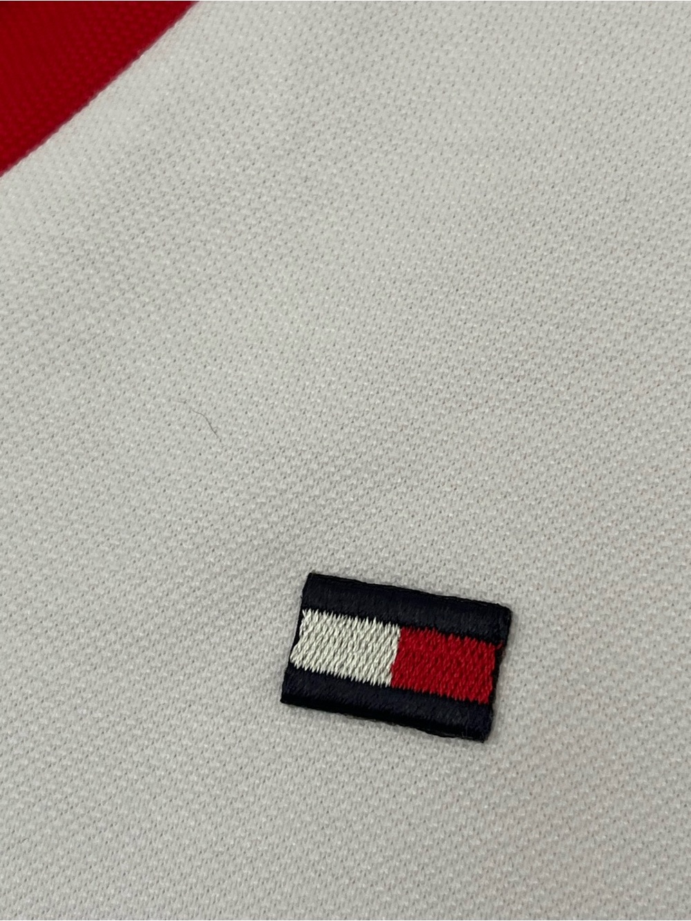 Tommy Hilfiger Sport White Polo Dress with Red and Navy V-Neck Trim Size Medium - Picture 7 of 12